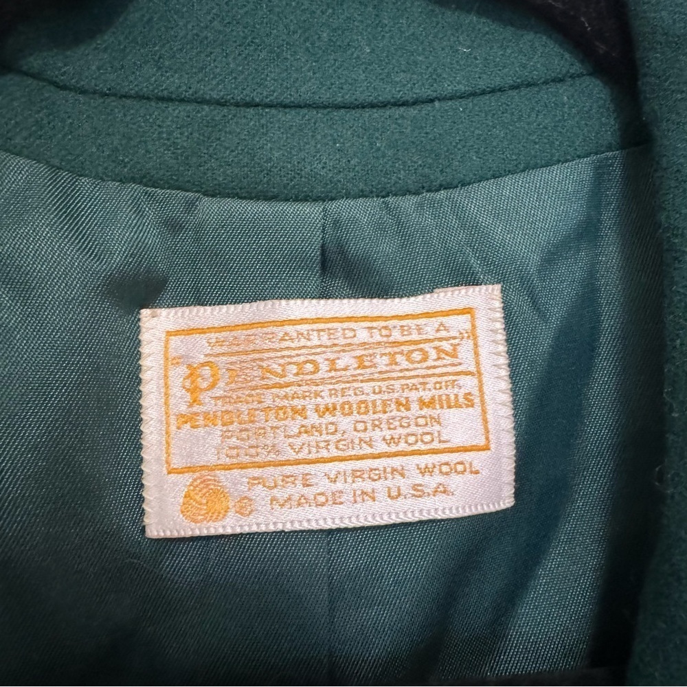Pendleton Green Wool Blazer Jacket - image 6